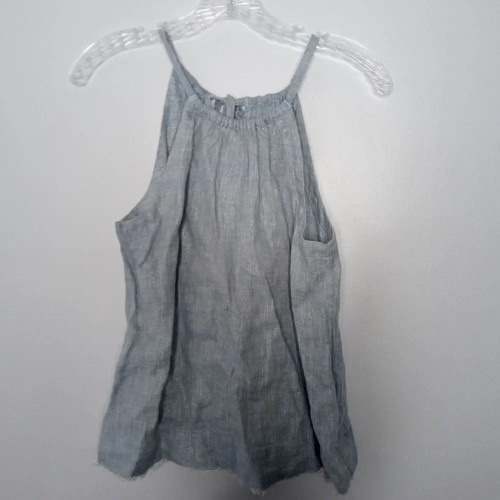 Anthropologie Maeve blue top size XS